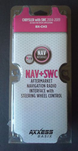 New - axxess bx-ch3 navigation radio interface_chrysler w/swc 2004-2009 nav+swc