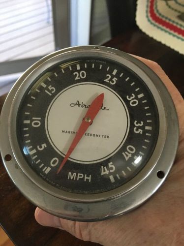 Vintage airguide marine speedometer 0-45 mph - untested