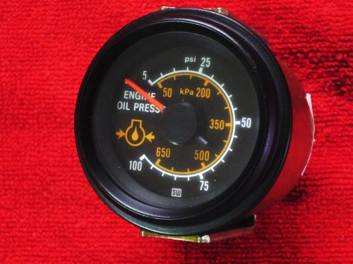 Nos stewart warner 100 psi mechanical oil pressure gauge ww series 2-1/16&#034;