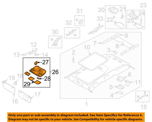 Subaru oem 2007 legacy-map light 84621ag42a