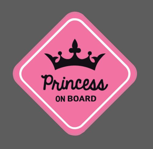 Princess on board sticker #176