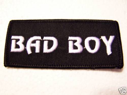 #0087 motorcycle vest patch bad boy