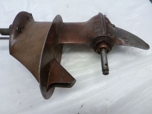 1956 johnson ad-10m 7.5hp lower gearcase unit 15&#034; 376775 boat motor outboard