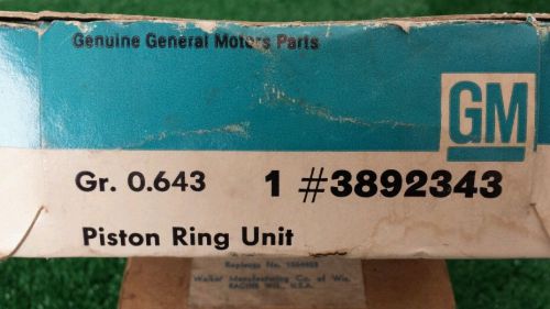 Vintage gm piston ring set p#3892343