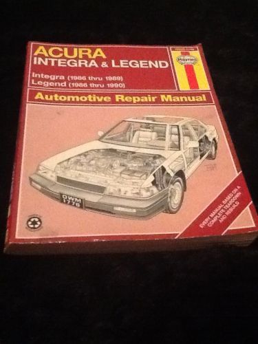 Haynes repair manual acura integra legend 12020 1776 1986 1990 book