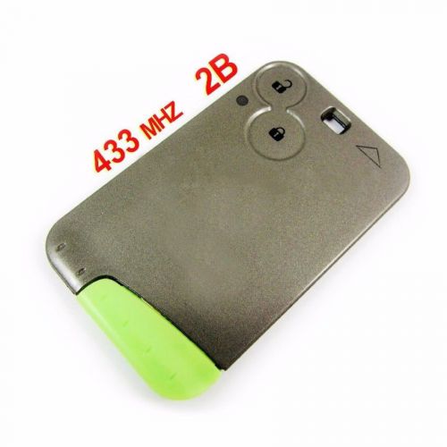 Smart card remote key 2 button 433mhz for renault laguna