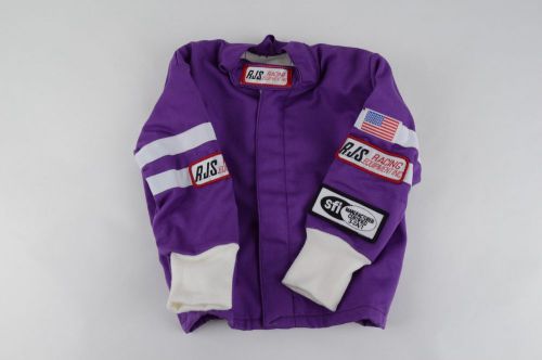 Rjs racing youth jr sfi 3-2a/1 classic fire suit jacket purple size 5 200010420