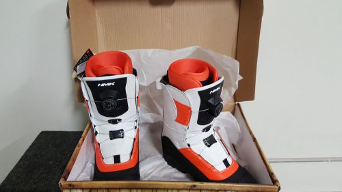 Hmk team series men&#039;s boa focus boots (white/orange, size 11)