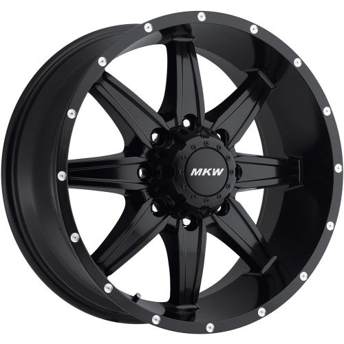 20x9 black mkw offroad m89 8x6.5 +10 rims 35x12.50r20lt tires