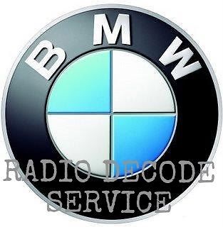 Bmw radio stereo head unit cd player decode - code retrieval unlock service