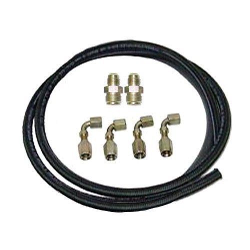 Power steering hose line kit for bolt on tank with o-ring fittings dirt modified