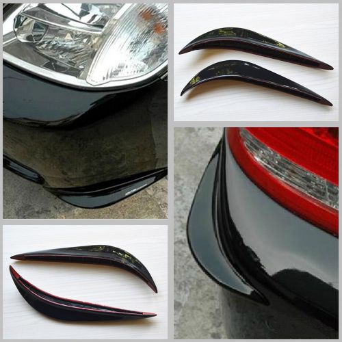 Car black bumper anti-rub strips exterior scratches protector decoration cover