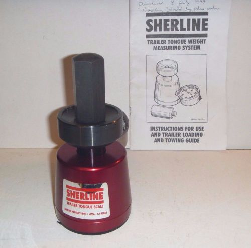 Sherline trailer tongue weight measuring system w inst ( unused condition ) nice