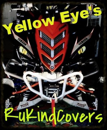 2016 yamaha raptor 700/450/350 yellow eyes headlight covers rukind  all years