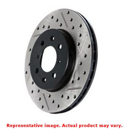 Stoptech 127.45041r drilled &amp; slotted sportstop rotor rear right fits:ford 1991