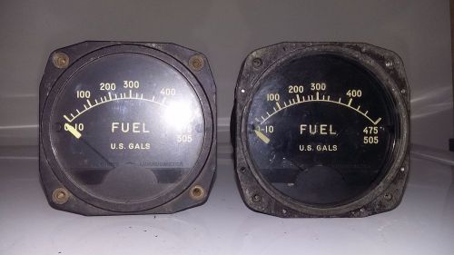 Lot of 2 aircraft fuel indicator gauge