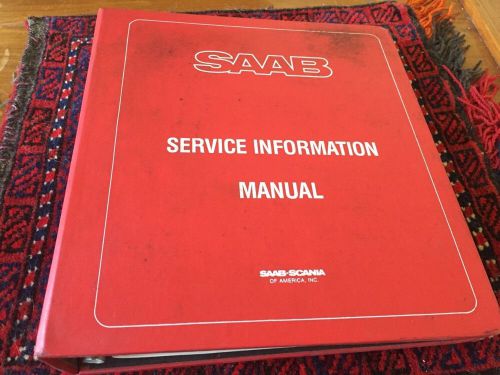 1970s 80s saab 900 factory service information shop manual oem recall
