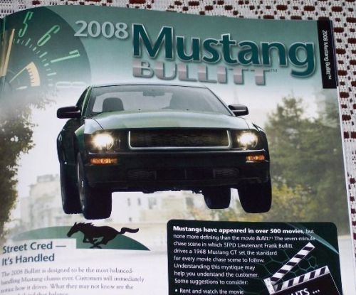 New 2008 ford mustang bullitt 2009 ford flex dealer only literature brochure!