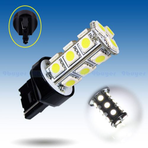 7440 t20 w21w pure white 18smd stop tail reverse auto car led light bulb lamp s