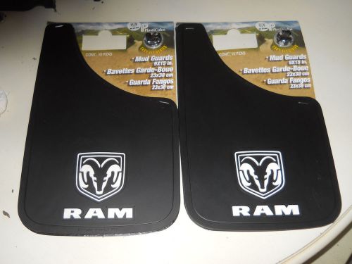 4pc dodge ram head white logo 9x15 mud splash guards flaps for car truck suv van