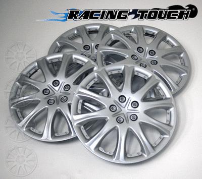 #503 replacement 15" inches metallic silver hubcaps 4pcs set hub cap wheel cover