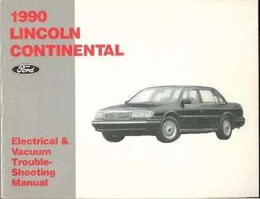 1990 lincoln continental electric vacuum trouble manual