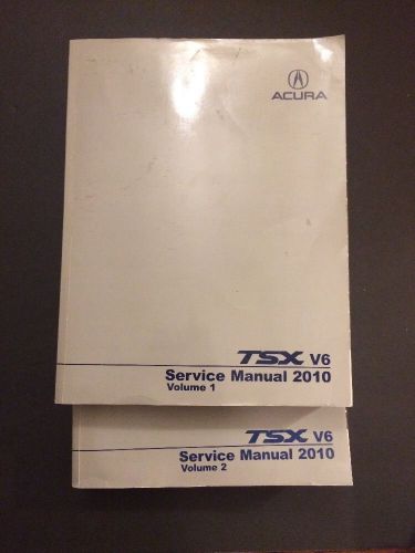 2010 acura tsx v6 service repair shop workshop manual factory 2 vol set