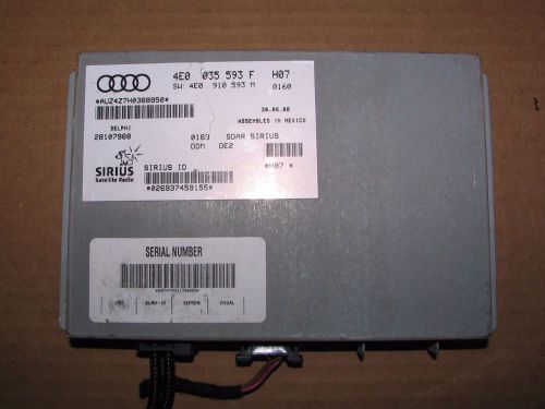 Audi volkswagen sirius satellite radio receiver tuner 8e0 035 593 f