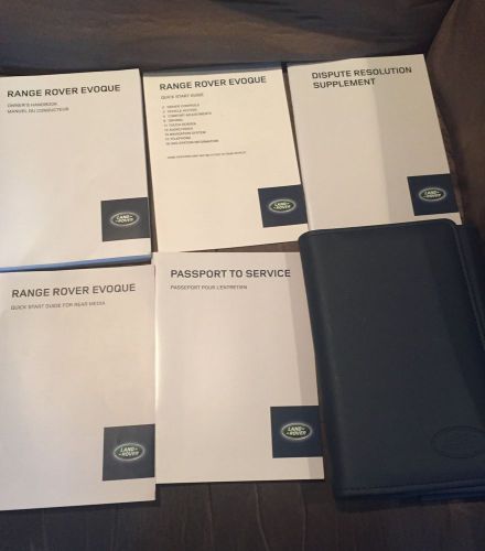 2015 land rover range rover evoque owners manual set
