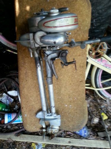Vintage sea king twin cylinder outboard motor