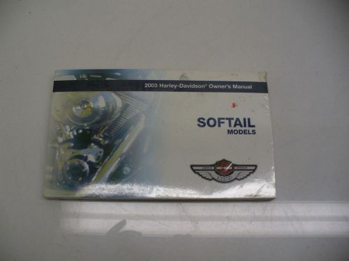 Harley 2003 softail owners manual 99469-03 nos