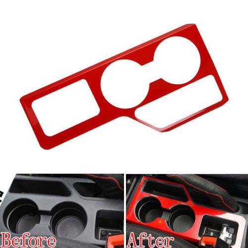 Red stainless water cup holder frame panel trim for  jeep compass patriot 11-15