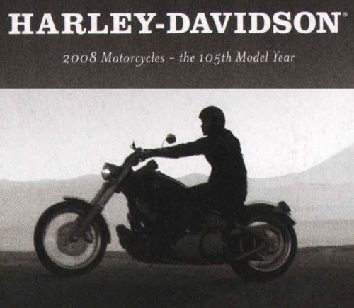2008 harley-davidson 105th anv deluxe brochure -dyna-softail-tour-sportster-vrod