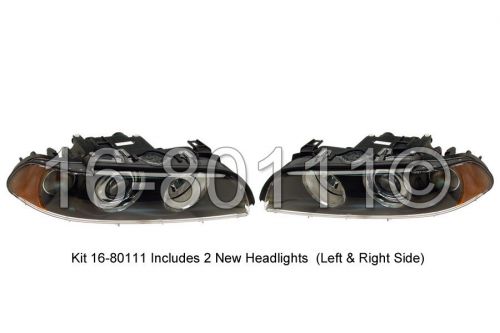 Pair left &amp; right genuine oem new hella headlights fits bmw e39 5 series