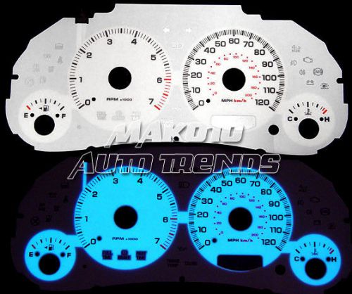 120mph 6 color glow gauge indiglo luminescent face new for 2002 jeep liberty