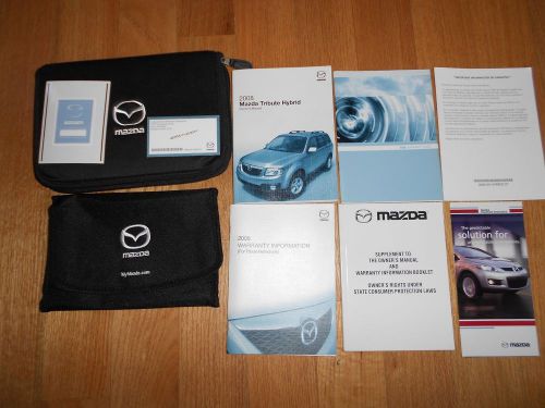 2008 mazda tribute owners manual in great condition
