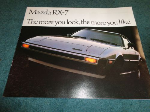 1980 mazda rx-7 sales brochure / good original dealership catalog