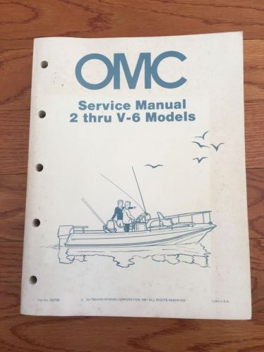 1981 omc / johnson &amp; evinrude 2hp thru v-6 outboard motor service manual