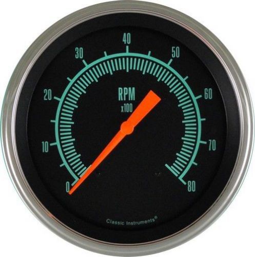Classic instruments gs71slf tachometer 8,000 rpm - g/stock - stainless low