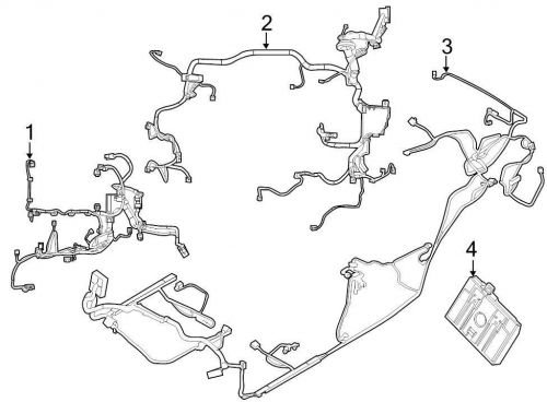 Ford oem engine wiring harness ce8z14290ba image 2