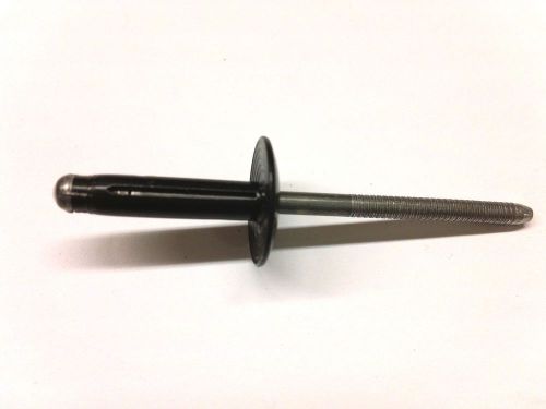 Pop rivets-tri-fold large-black, aluminum shank-3/16&#034; fasteners-250pc-1/8&#034;-3/8&#034;