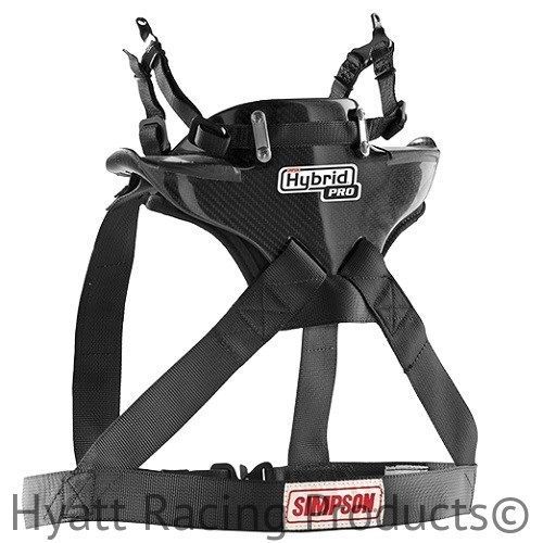 Simpson hybrid pro slide head &amp; neck restraint - fia approved / all sizes