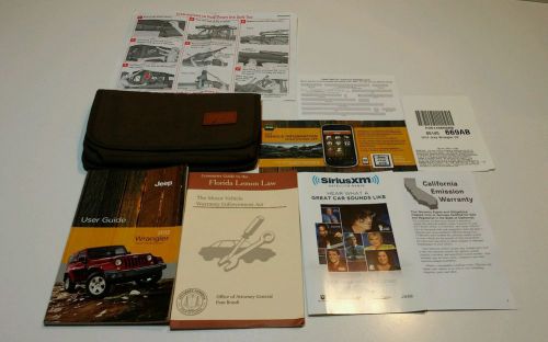 2012 jeep wrangler rubicon sahara unlimited x 4x4 2wd  user guide owners manual