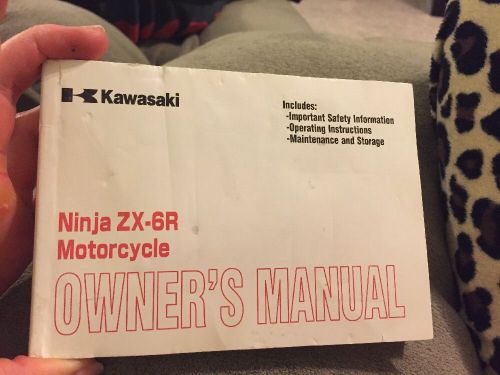 Kawasaki ninja zx6r zx6 2005 05 oem stock owners manual