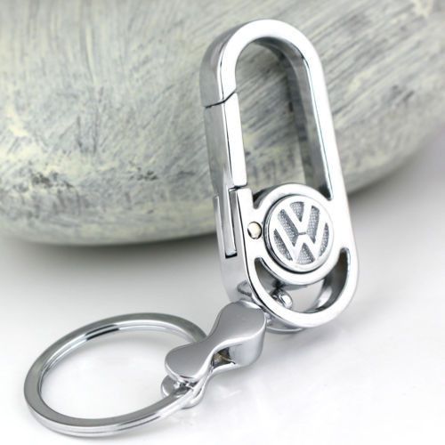 High quality trapezoid car logo metal alloy keychain key ring