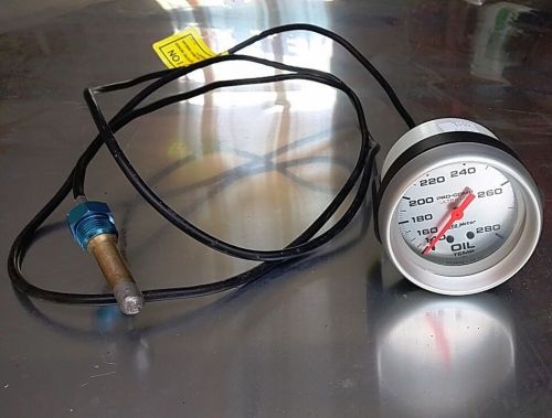 Auto meter gauge 2-5/8&#034; mechanical oil temperature 140-280f ultra-lite 4441- new