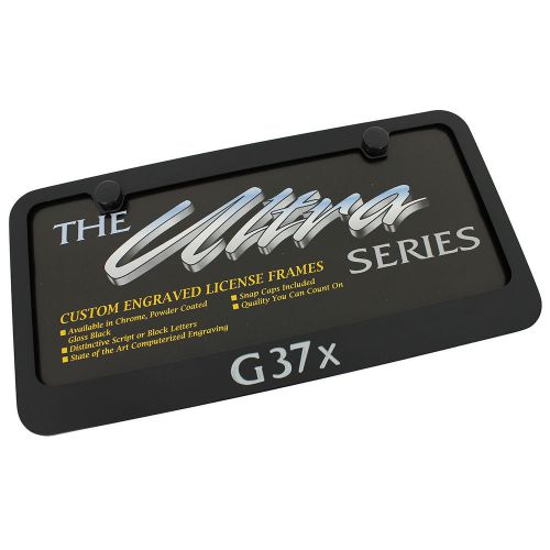 Infiniti g37x black license plate frame