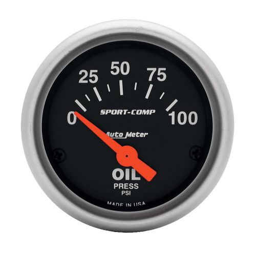 Autometer 3327 sport-comp electric oil pressure gauge