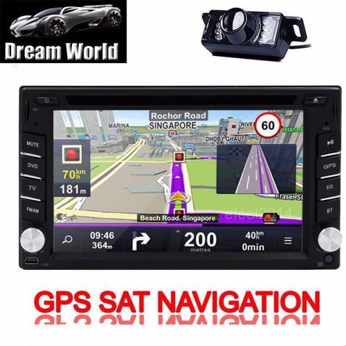 In dash radio gps navigation 2 din hd car stereo dvd player bluetooth mp3+camera