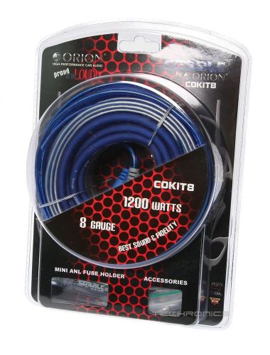 Orion cokit8 car audio 8 gauge awg amplifier amp installation wiring cable kit
